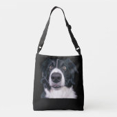 Zwart-withond Crossbody Tas (Achterkant)