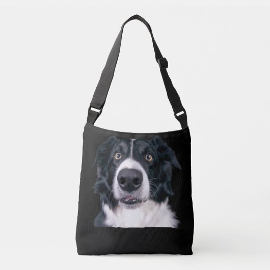 Zwart-withond Crossbody Tas (Voorkant)