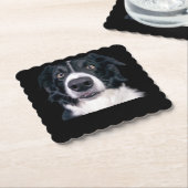 Zwart-withond Kartonnen Onderzetters (Gebogen)