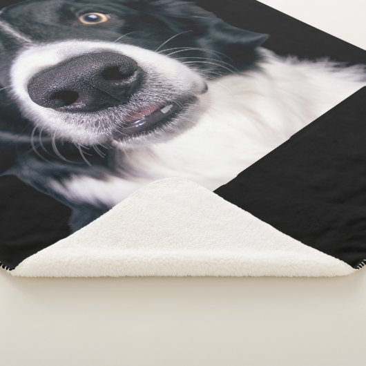 Zwart-withond Sherpa Deken (3/4)