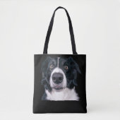 Zwart-withond Tote Bag (Voorkant)