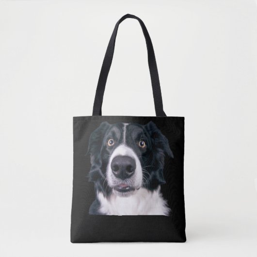 Zwart-withond Tote Bag (Voorkant)