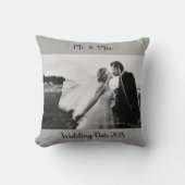 Zwart-withuwelijk Kussen (Voorkant)