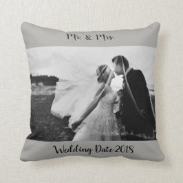 Zwart-withuwelijk Kussen