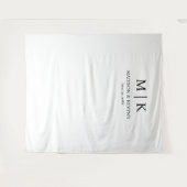 Zwart-withuwelijk Wandkleed (Voorkant (horizontaal))