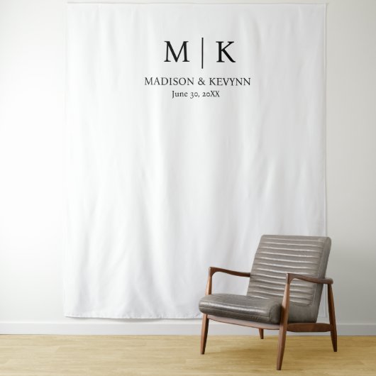 Zwart-withuwelijk Wandkleed (In situ)