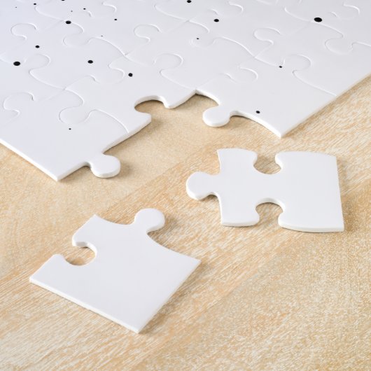 Zwart-witinktplatter Puzzle Legpuzzel (Zijkant)