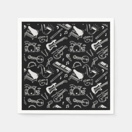 Zwart-witinstrumenten Servet