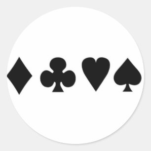 Zwart-witkaartjes Ronde Sticker