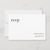 Zwart-witkalligrafie 9 met gemiddelde RSVP (Voorkant)