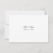 Zwart-witkalligrafie 9 RSVP niet op maaltijd (Achterkant)