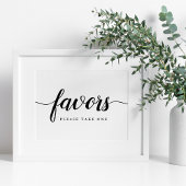 Zwart-witkalligrafie Weddenschap Poster