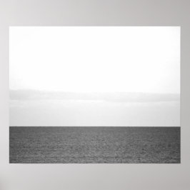 Zwart-witkalm Ocean Horizon 16x20 Poster