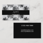 Zwart-witkanting of Visitekaartje met drijfveren (Voorkant / Achterkant)