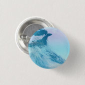 Zwart witkapje afdrukken ronde button 3,2 cm (Voorkant /achterkant)