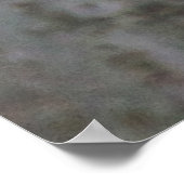 Zwart witkapje in sneeuw - verwisselbare tekst poster (Hoek)