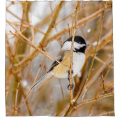 Zwart witkapje - originele foto douchegordijn (Voorkant)