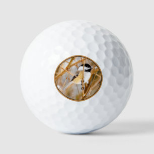 Zwart witkapje - originele foto golfballen