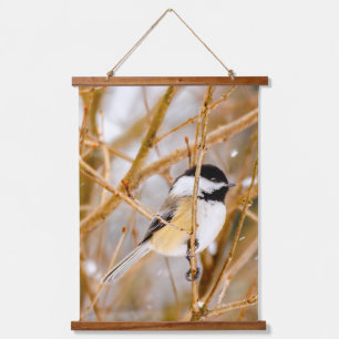 Zwart witkapje - originele foto hangend wandkleed