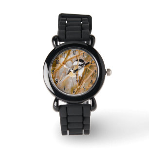 Zwart witkapje - originele foto horloge