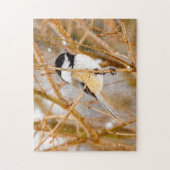 Zwart witkapje - originele foto legpuzzel (Verticaal)