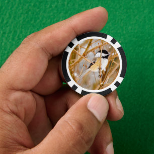 Zwart witkapje - originele foto poker chips