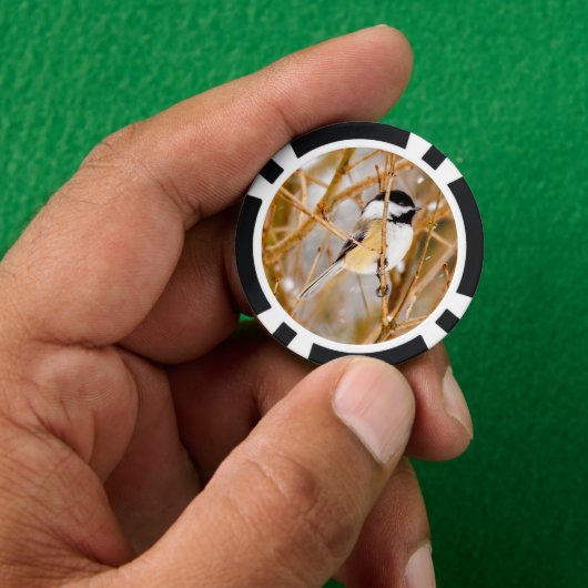 Zwart witkapje - originele foto poker chips (Hand)