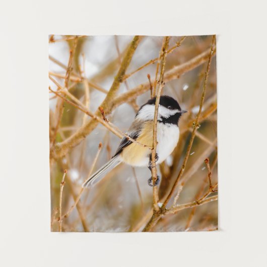 Zwart witkapje - originele foto wandkleed (Voorkant)