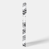 Zwart-witkat en hartpatroon Case-Mate iPhone case (Achterkant / Rechts)