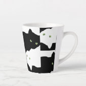 Zwart-witkat Latte Mok (Rechts)