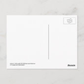 Zwart-witkat met Catnip Pillow - Kat art Briefkaart (Achterkant)