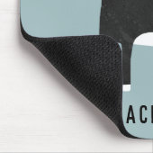 Zwart-witkat op maat muismat (Hoek)