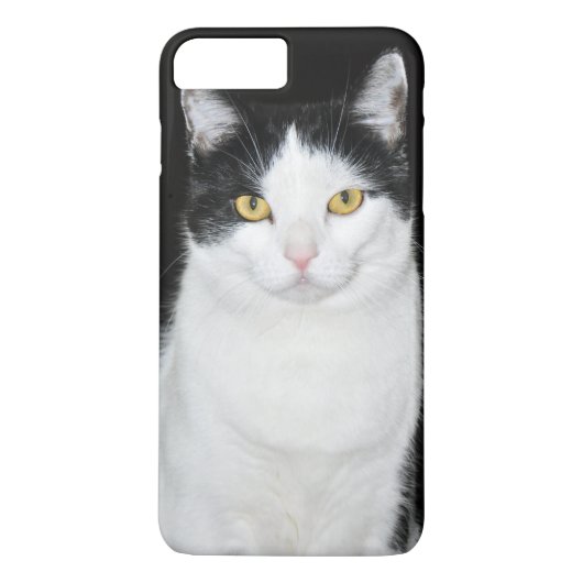 Zwart-witkat-portret Case-Mate iPhone Case (Achterkant)