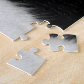 Zwart-witkat-portret Legpuzzel (Zijkant)