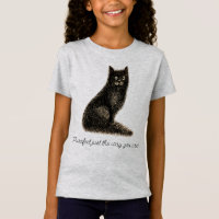 Zwart-witkat T-shirt