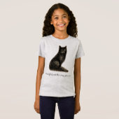Zwart-witkat T-shirt (Voorkant volledig)