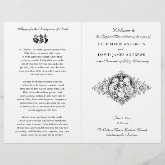 Zwart-witkatholiek programma voor massaweduwen (Voorkant)