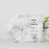 Zwart-witkatholieke Ceremony Wedding Programme (Staand voorkant)