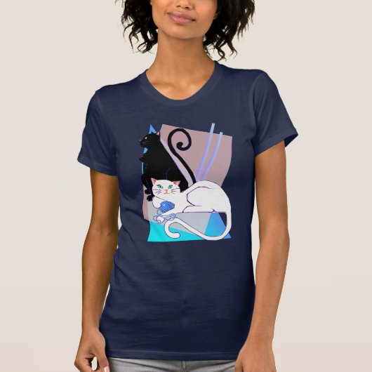 Zwart-witKatten T-shirt (Voorkant)