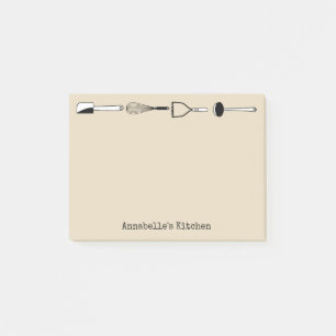 Zwart-witkeukengereedschap Personaliseren Post-it® Notes