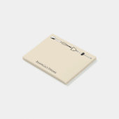 Zwart-witkeukengereedschap Personaliseren Post-it® Notes (Schuin)