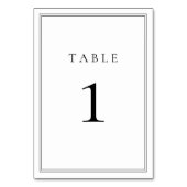 Zwart-witklassiek minimalistisch kaart (Achterkant)