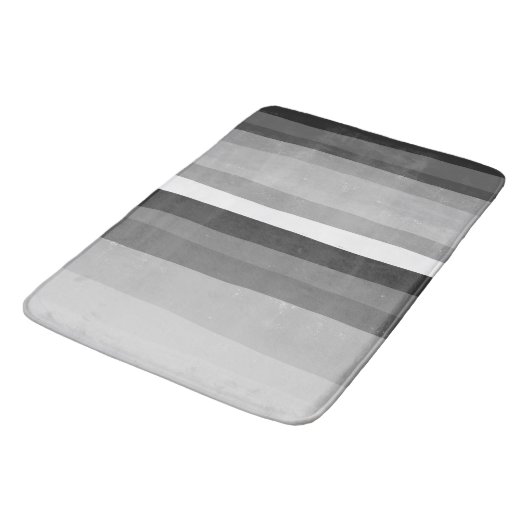 Zwart-witkleuren en vun stripes badmat (Gekanteld)