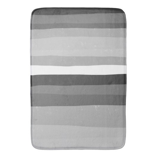 Zwart-witkleuren en vun stripes badmat (Voorkant Verticaal)