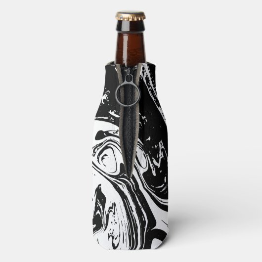 Zwart-witkleuren koeler (Fles Achterkant)