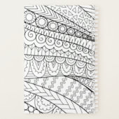 Zwart-witkleuren voor volwassenen, stijlvolle plan planner (Achterkant)