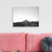 Zwart-witkleurengebergte op Horizon 11x14 Canvas Afdruk (Insitu (Woonkamer))