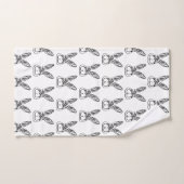 Zwart-witkonijn Bad Handdoek (Handdoek)