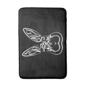 Zwart-witkonijn Badmat (Voorkant Verticaal)