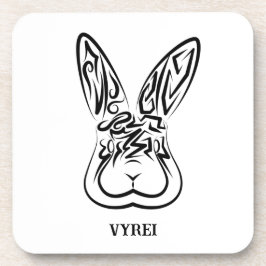 Zwart-witkonijn Bier Onderzetter